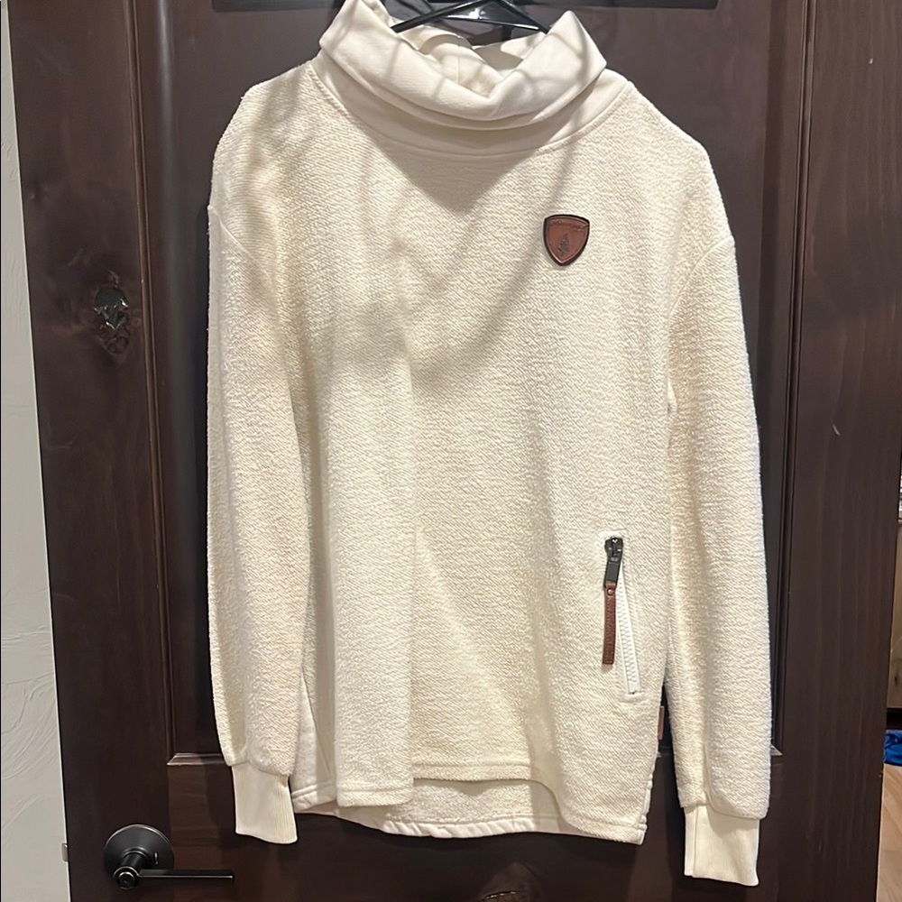 Wanakome Turtleneck Sweater in Cream